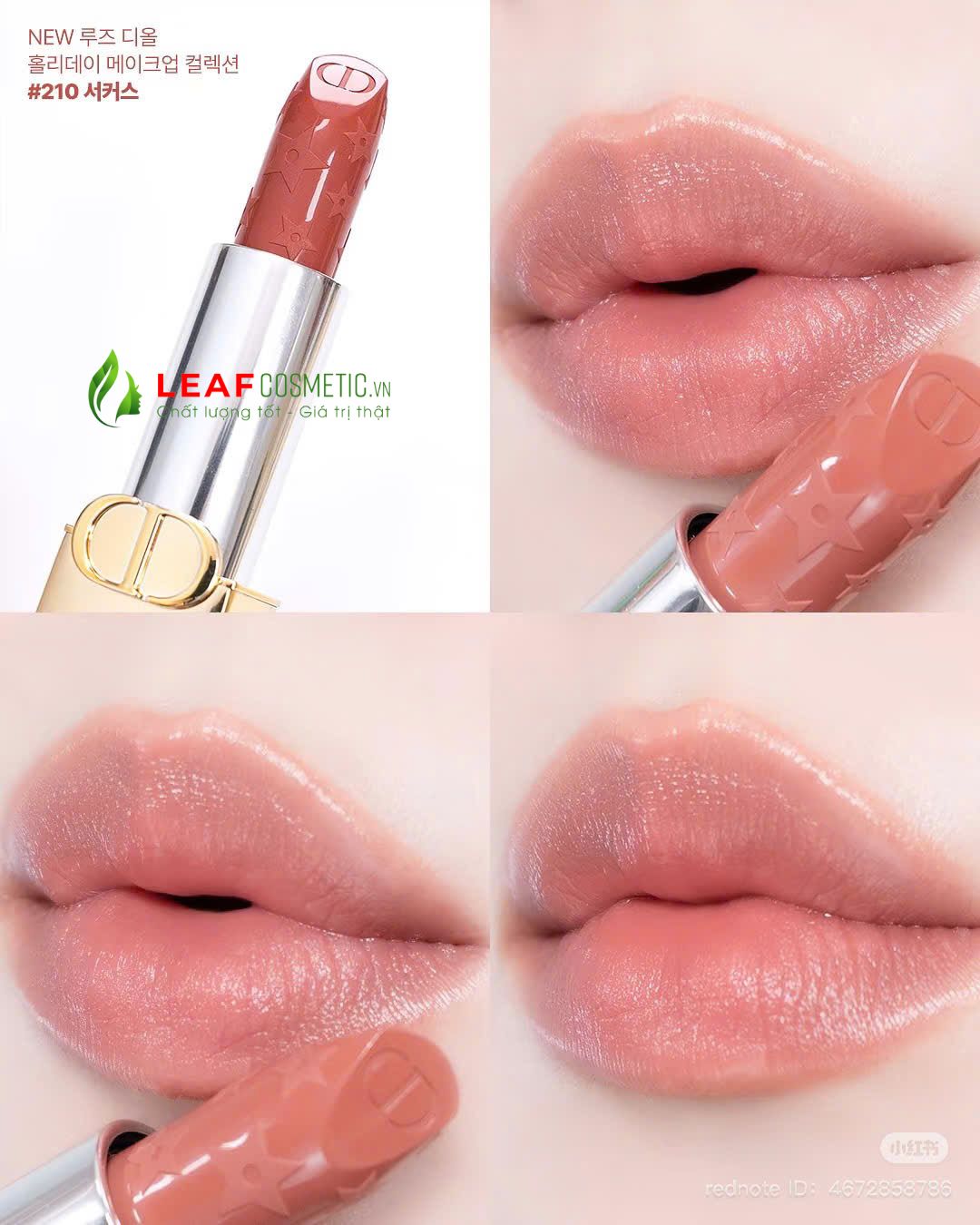 Màu son Dior 210 Circus hồng nude đào Satin