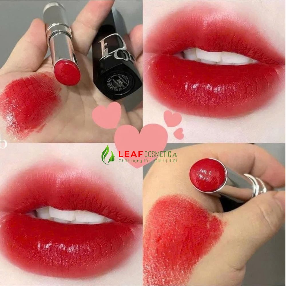 Màu son Dior Addict 745 đỏ cherry