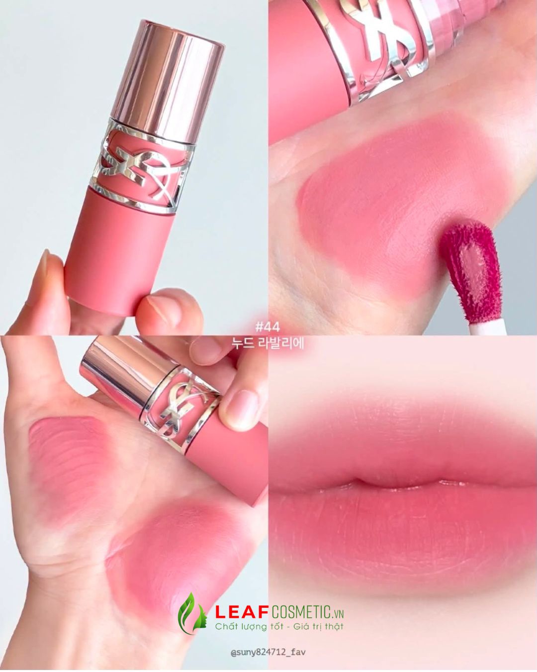 Màu son YSL 44 Nude Lavallière – Màu Hồng Sữa