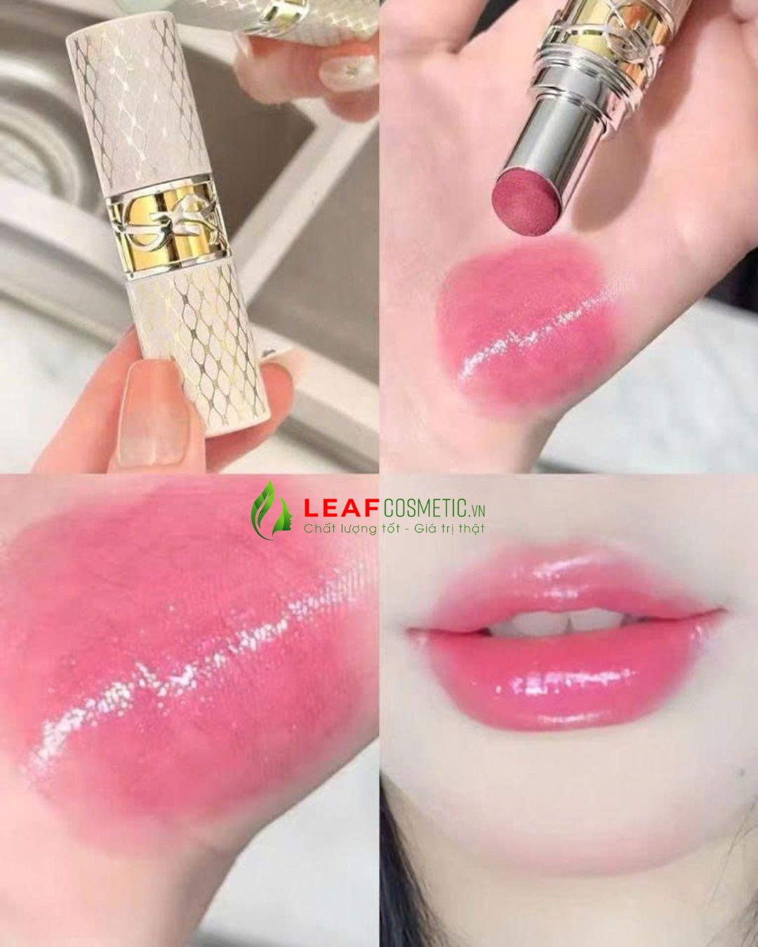 Màu son YSL Loveshine 209P hồng berry ánh nhũ