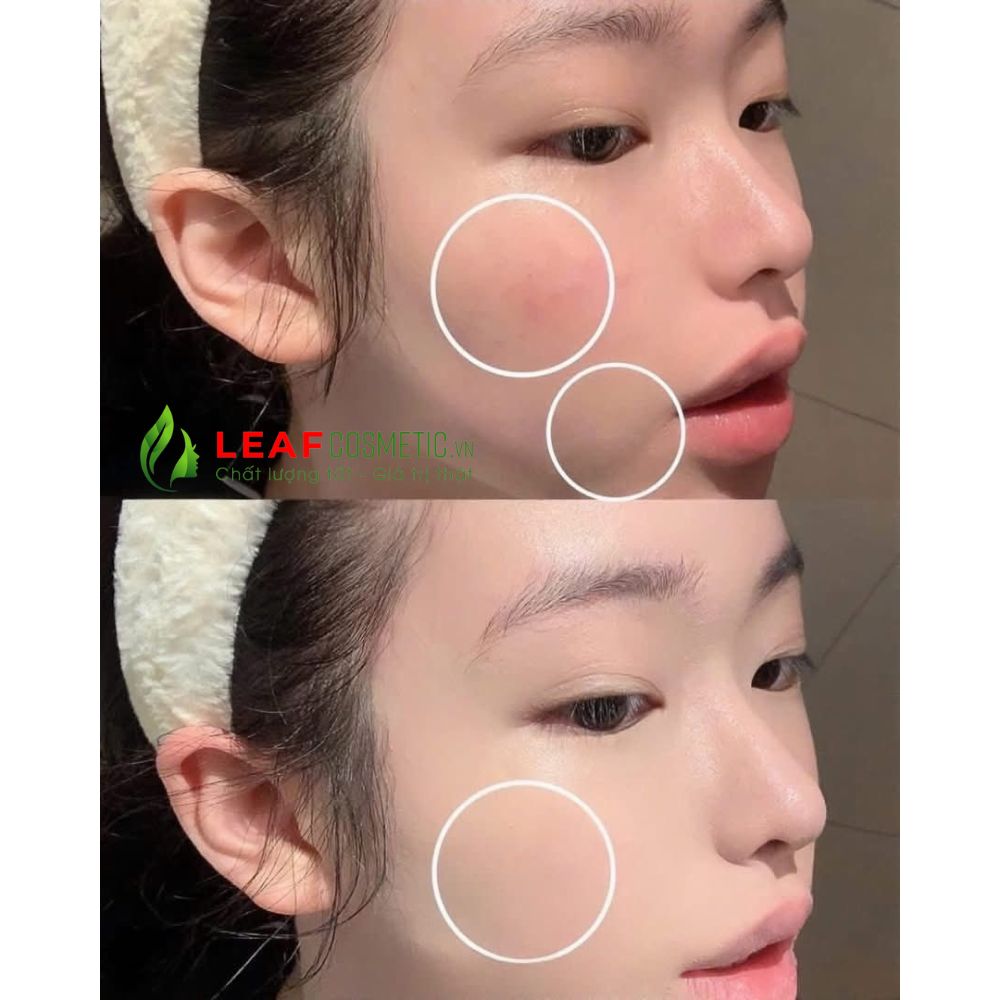 Hiệu ứng căng bóng của cushion YSL trên da