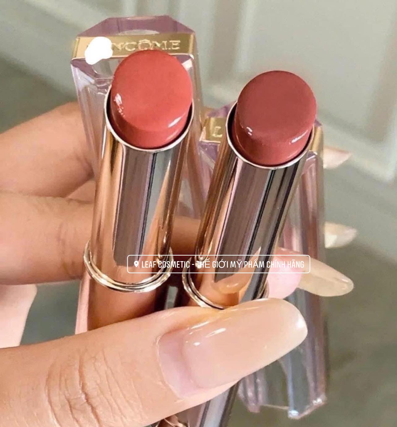 Set Son Dưỡng Lancôme Lip Idôle Butterglow Mini gồm màu 10 và 60