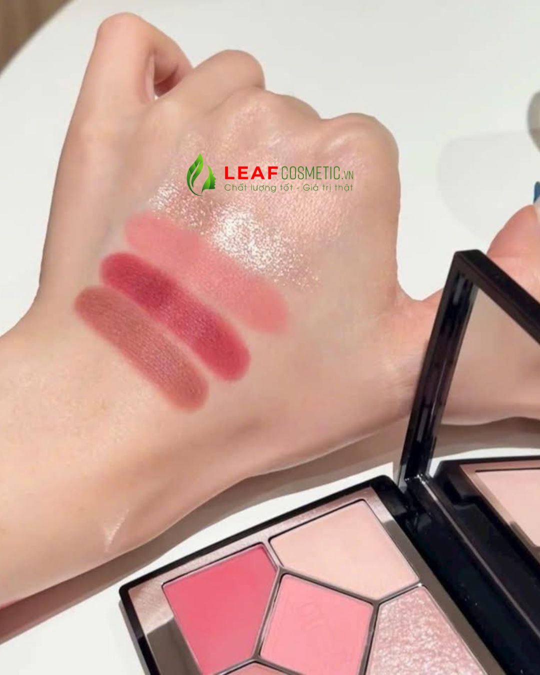 Swatch Bảng Mắt Dior 823 Rosa Mutabilis tone hồng nâu sang trọng