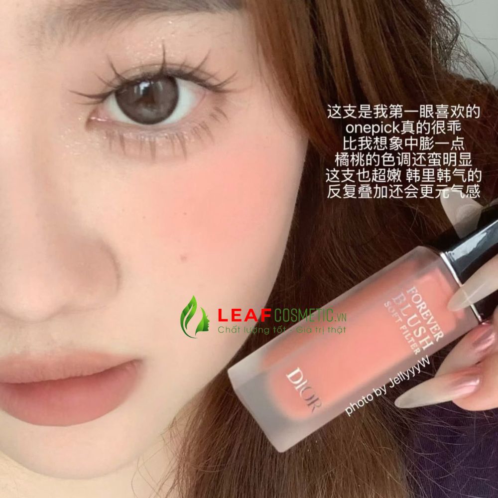 Má Hồng Dior 04 Daisy cam đào lên má tự nhiên