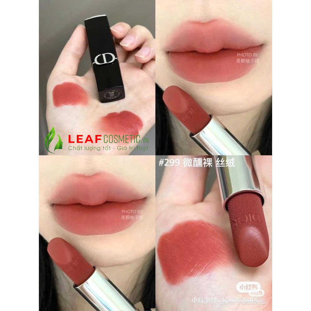 Màu son Dior 299 Amou Hồng Cam Đất Chính Hãng