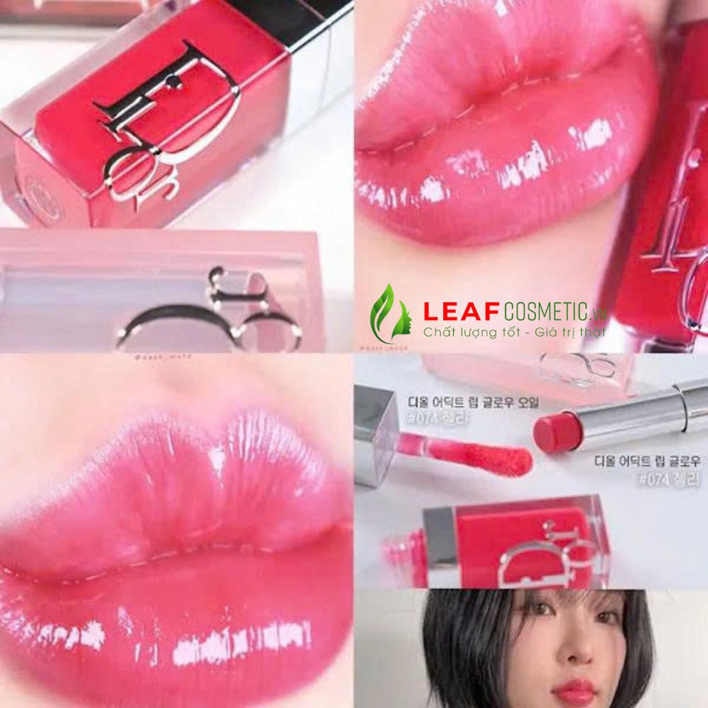 Màu son Dior Addict Lip Glow Oil 074 Jelly hồng đào