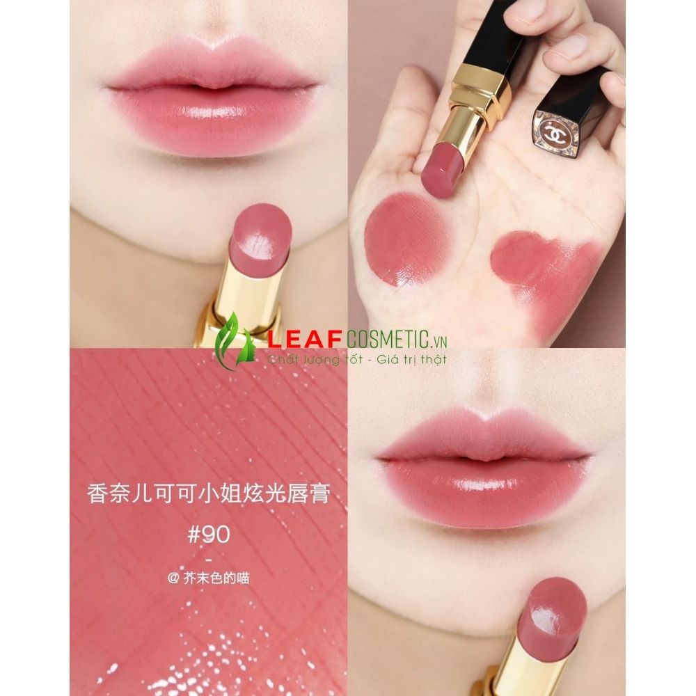 Màu son Chanel Rouge Coco Flash 90 Jour - Hồng Nâu tự nhiên