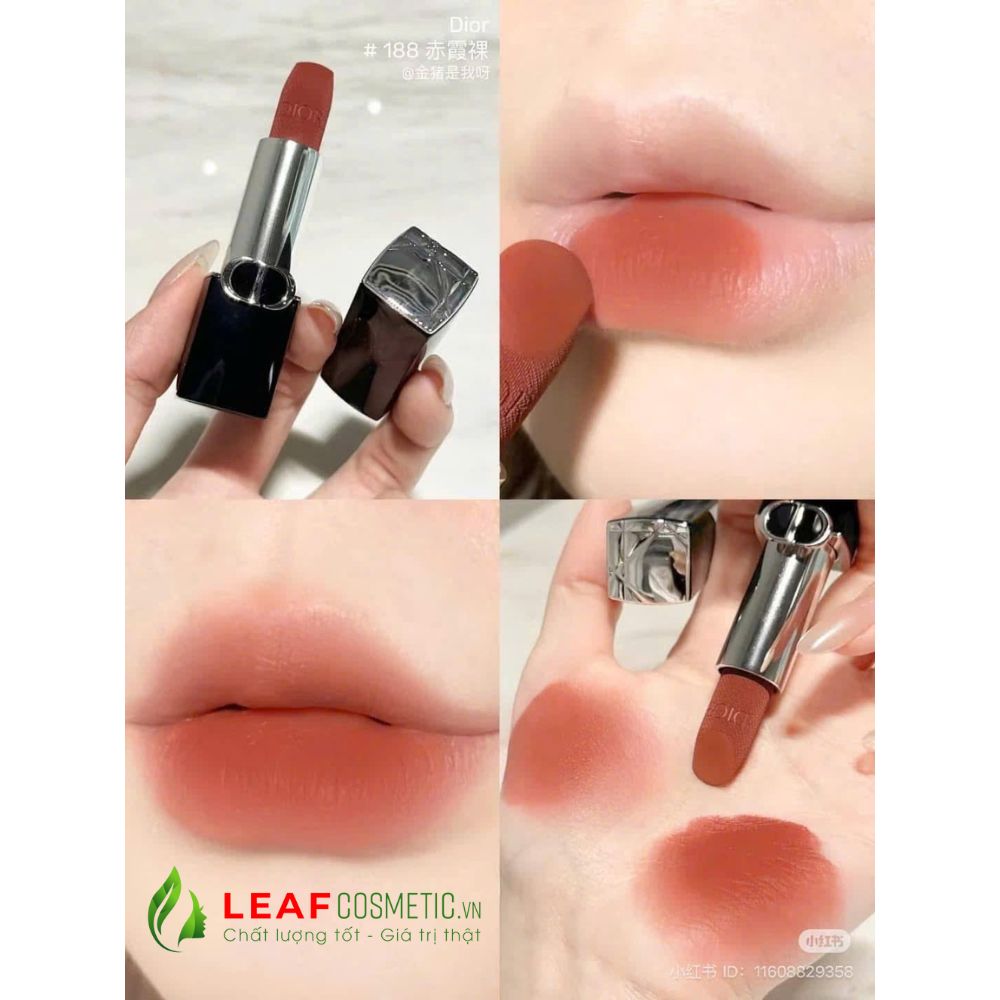 Màu son Dior 188 Fortunate Cam Đất