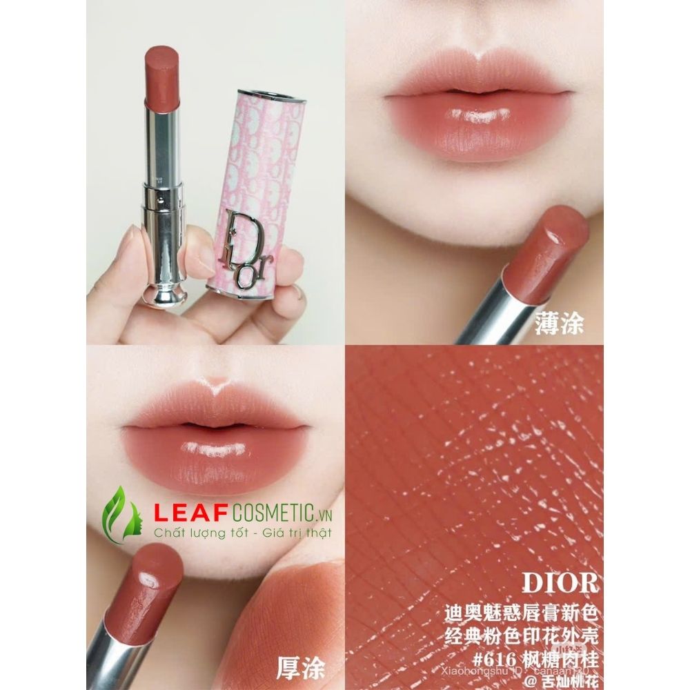 Màu Son Dior Addict Hydrating Shine 616 Nude Mitzah - Cam Đất Sữa