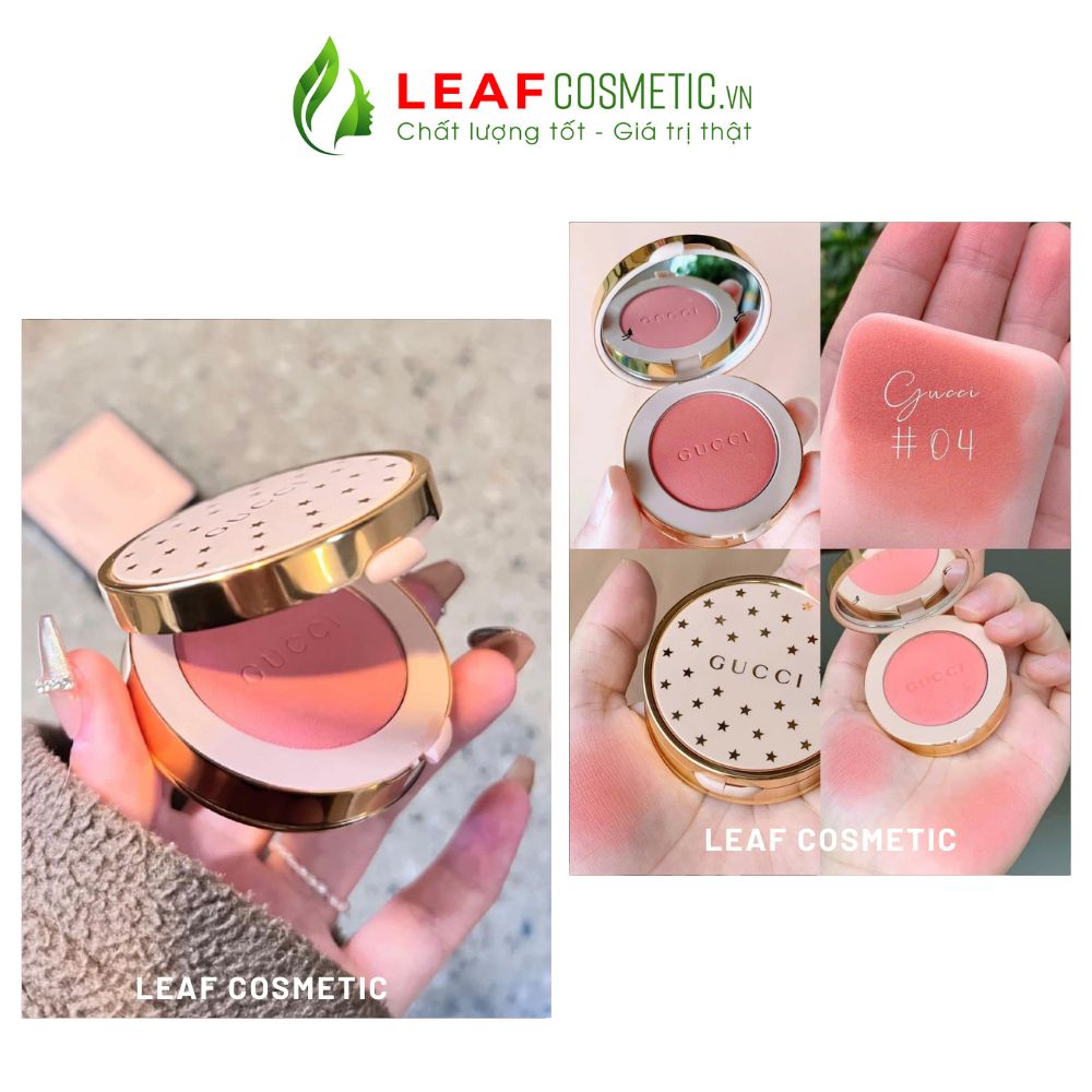 Phấn Má Hồng Gucci Blush De Beauté 04 Bright Coral - Hồng Cam Tươi Tắn