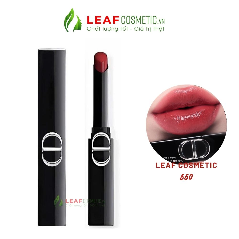 Son Thỏi Dior Rouge Dior On Stage 550 Red Shock Shine - Đỏ Gạch Chính Hãng