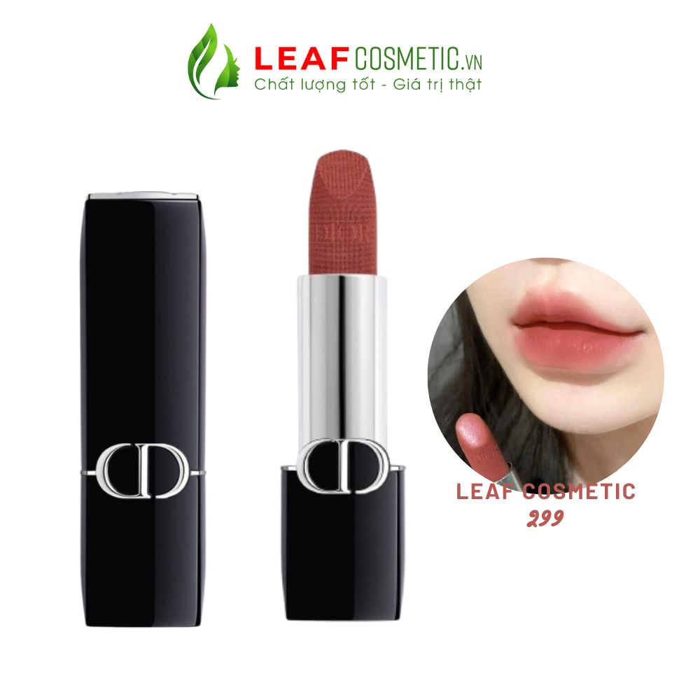 Son Dior Rouge Velvet 299 Amou - Hồng Cam Đất (Nắp Nam Châm)