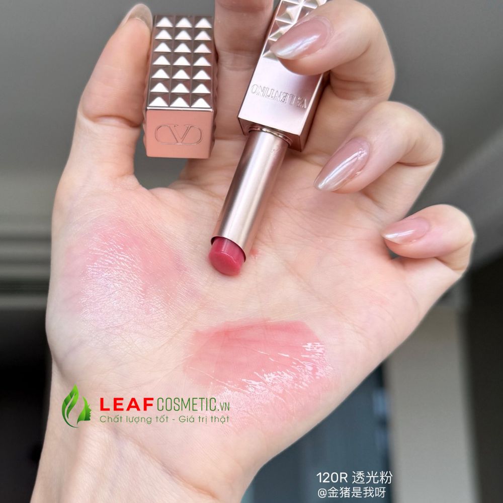 Set Son Dưỡng Rosso Valentino Lip Balm 120R – Hồng Đất