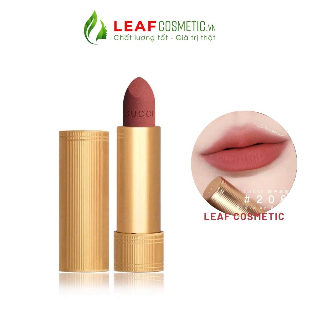 Son Gucci Matte 208 They Met in Argentina - Hồng Cam Đất chính hãng