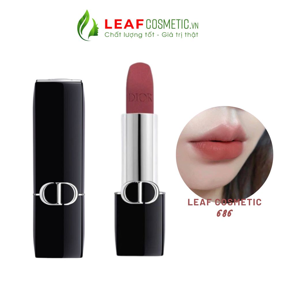Son Thỏi Dior Rouge Dior Veil 686 Reve Rose – Hồng Gỗ chính hãng