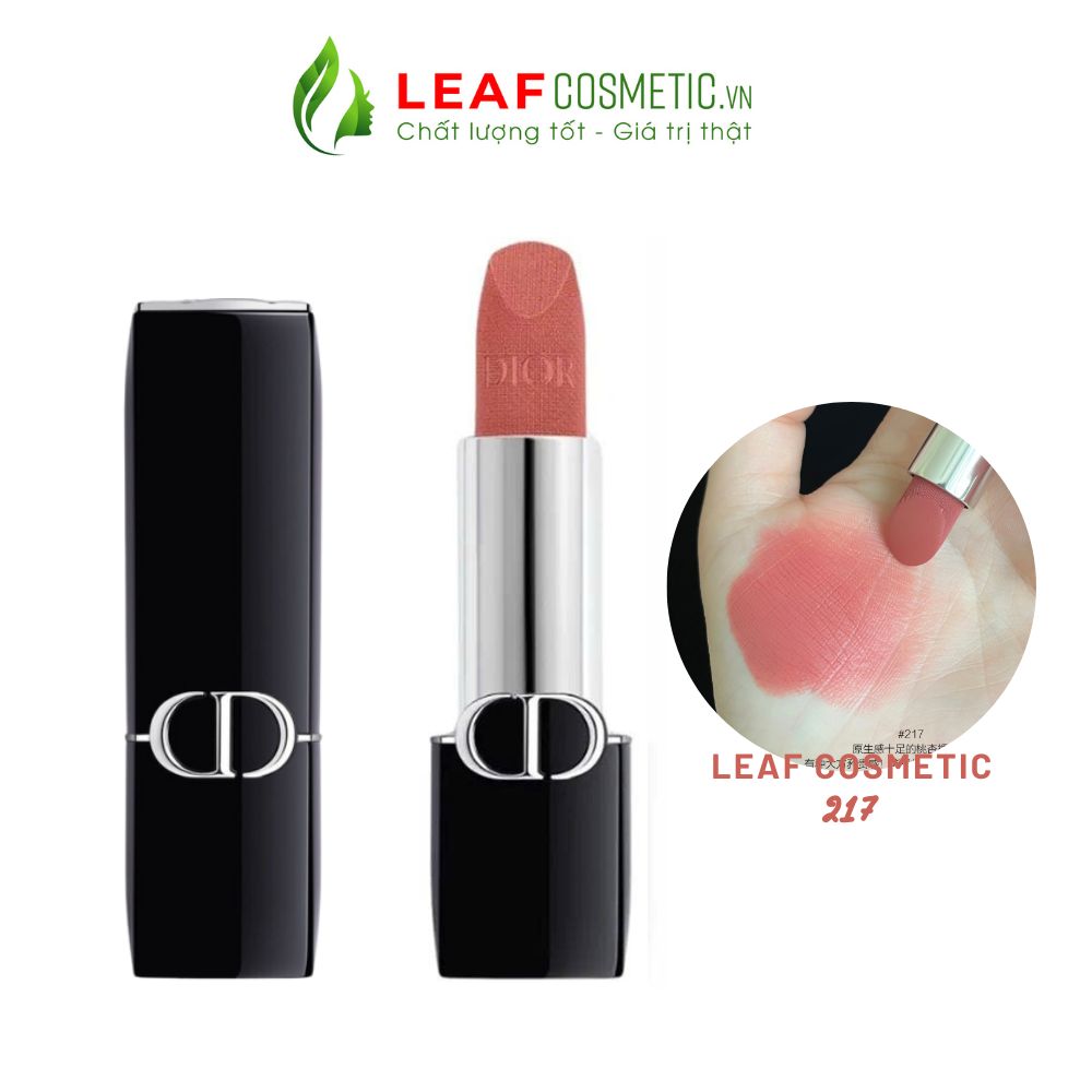 Son Thỏi Dior Rouge Velvet 217 Corolle - Hồng Khô chính hãng