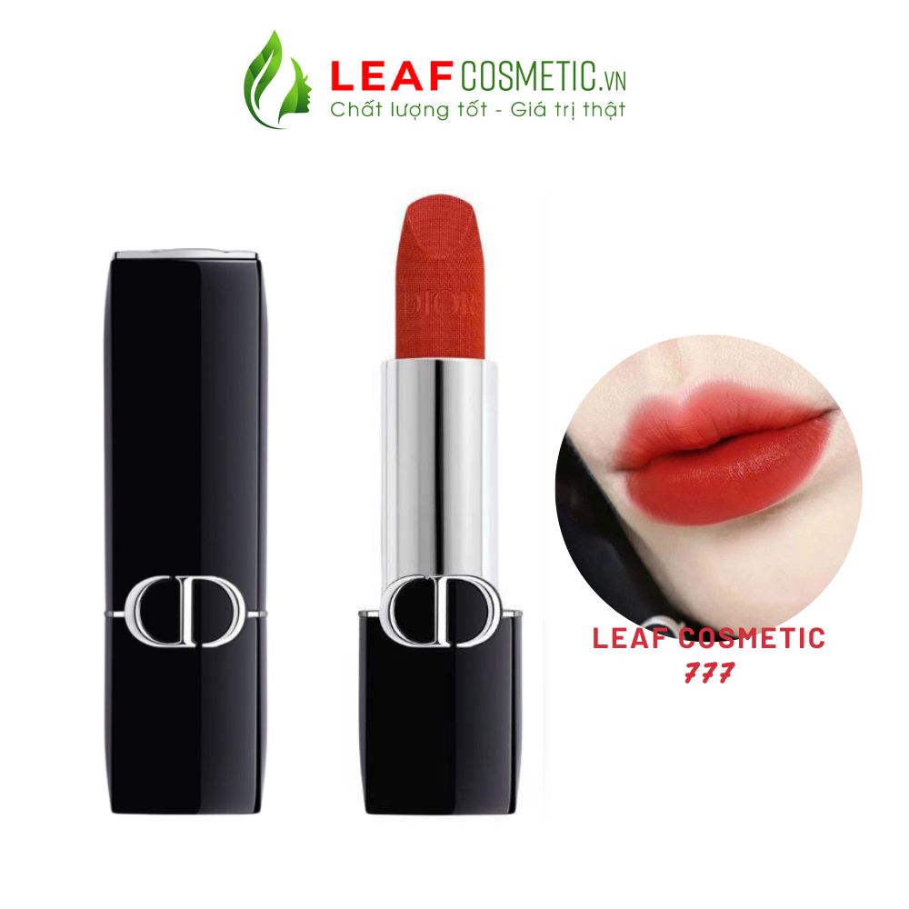 Son Thỏi Dior Rouge Velvet 777 Fahenheit – Màu Đỏ Cam chính hãng