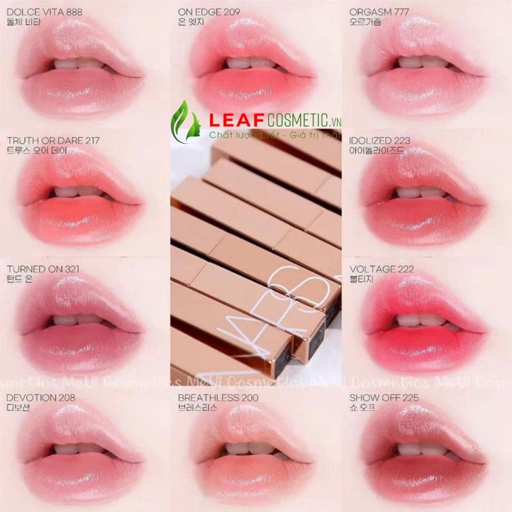 Bảng Màu Son Dưỡng Nars Afterglow Sensual Shine Lipstick 888 Dolce Vita - Hồng Đất Chính Hãng