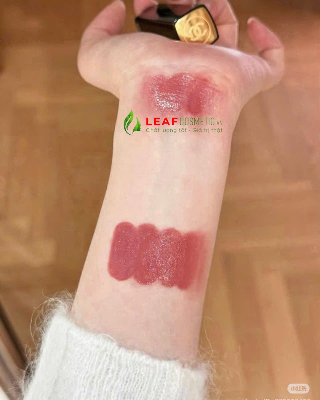 Swatch Son CHANEL 104 Mini màu hồng đất nude