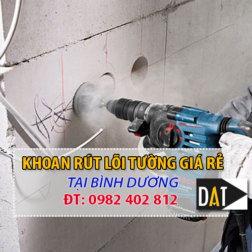 khoan rút lõi tường tại bình dương