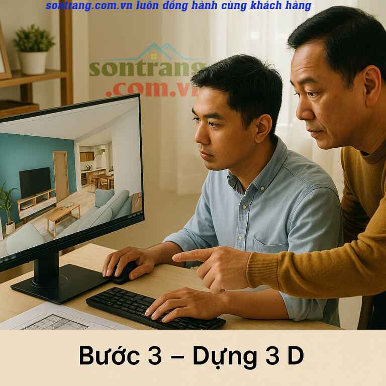 nhìn thấy không gian hoàn thiện trước cả khi thi công.