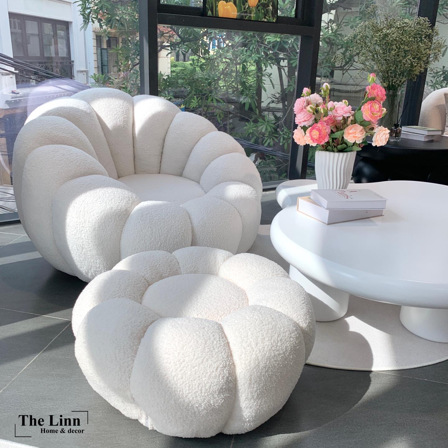 Ghế Sofa Bí ngô len cừu cao cấp - Bắc Âu