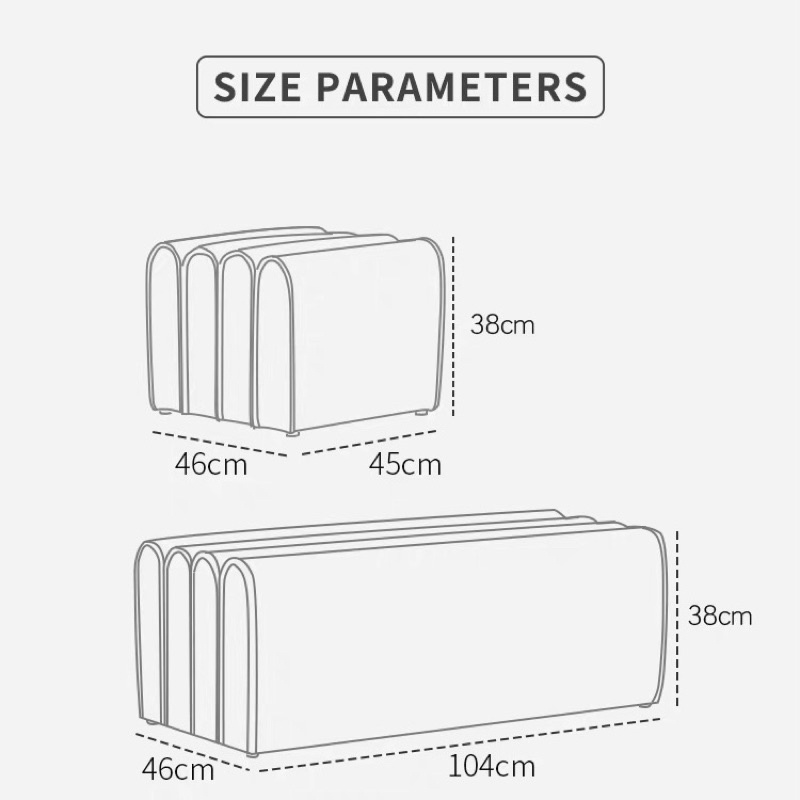 Ghế đẩu nhung Nordic cao cấp, tiện dụng - Bắc Âu