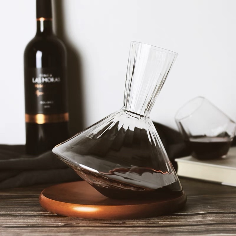 Bình rượu vang pha lê xoay cao cấp