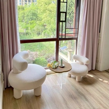 Noom Chair - Ghế Đệm Lông Cừu cao cấp - Bắc Âu