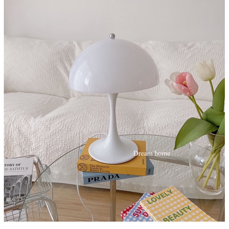 Mushroom Lamp - Đèn Nấm Trắng Hàn Quốc - Sứ Cao Cấp