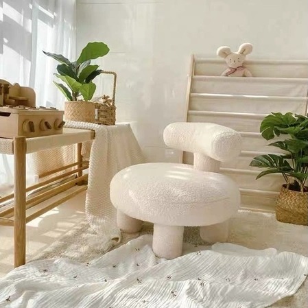 Noom Chair - Ghế Đệm Lông Cừu cao cấp - Bắc Âu