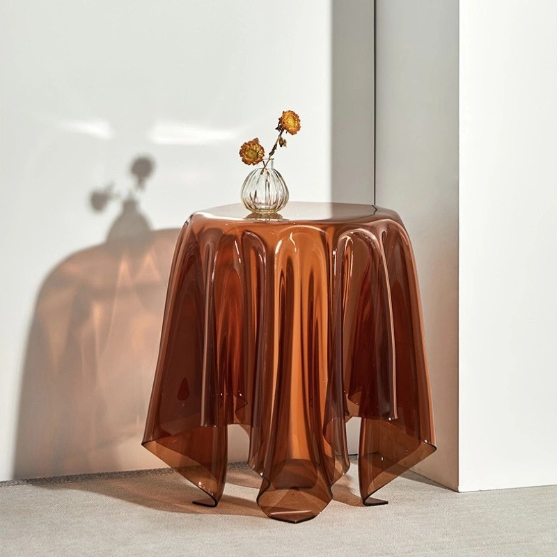 Essey Tea Table - Bàn Trà Khăn Rủ Acrylic cao cấp - Bắc Âu