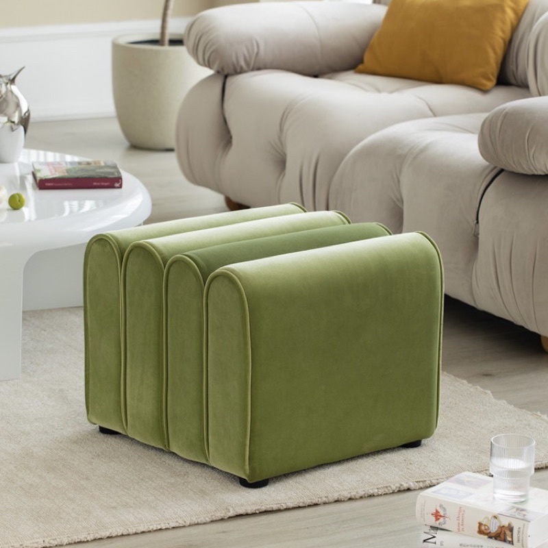 Ghế đẩu nhung Nordic cao cấp, tiện dụng - Bắc Âu