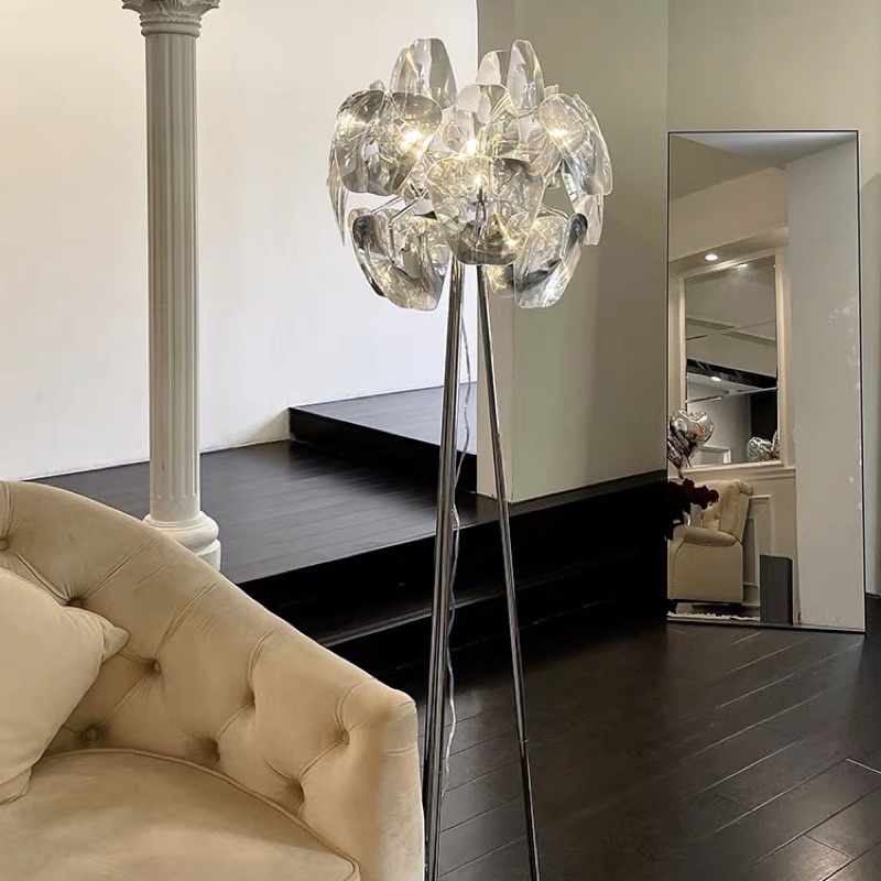 Đèn sàn Crystal Petails cao cấp | Crystal Petails Lamp