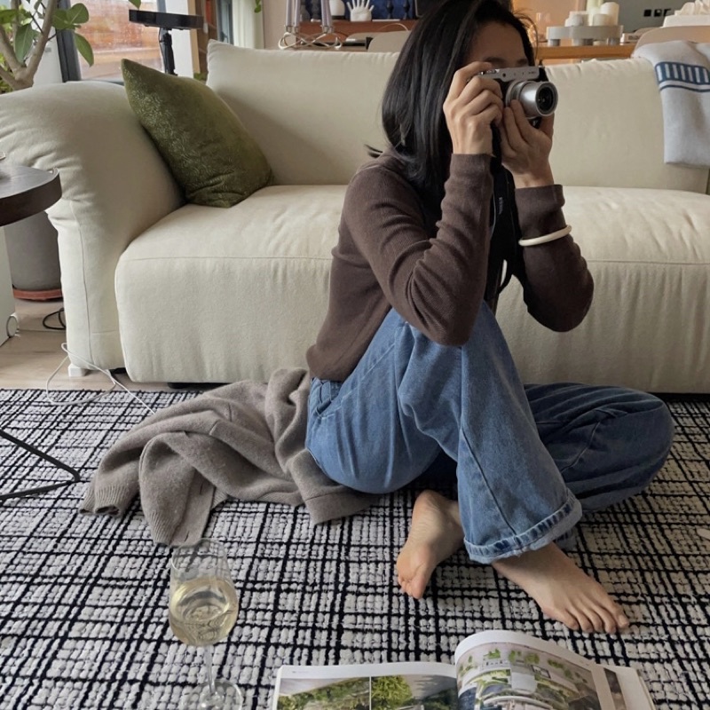 Thảm trải sàn kẻ sọc cao cấp | Plaid Rug