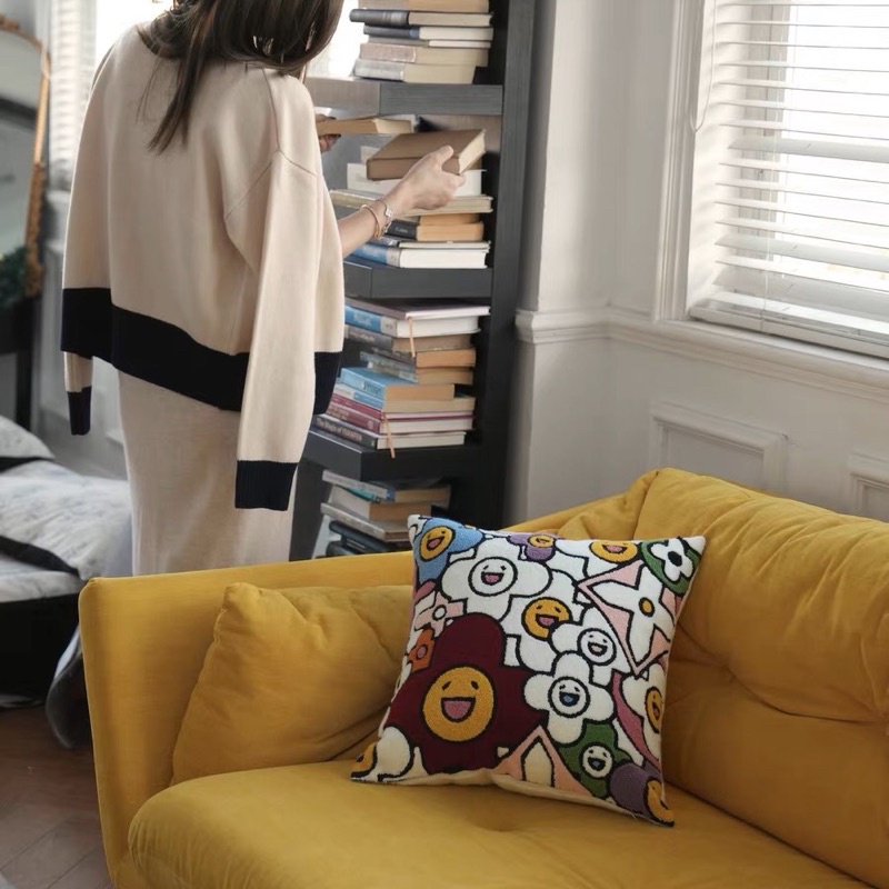 Gối len dệt Sunflower cao cấp | Sunflower Pillow