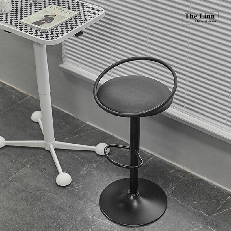 Ghế bar Nordic da PU cao cấp | Nordic bar chair