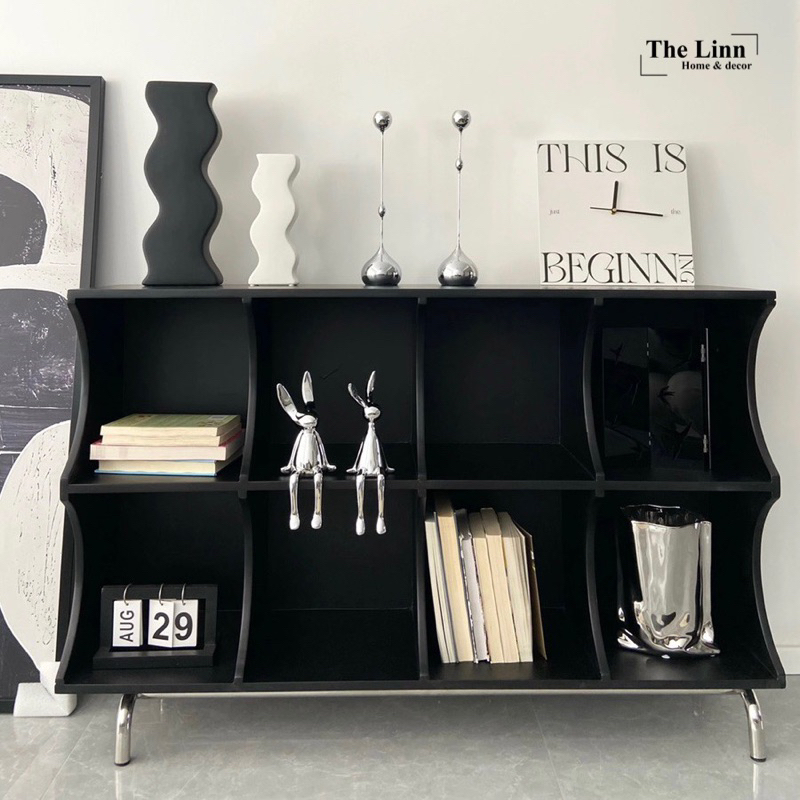 Tủ gỗ trắng/đen nhập khẩu cao cấp | Wood Cabinet