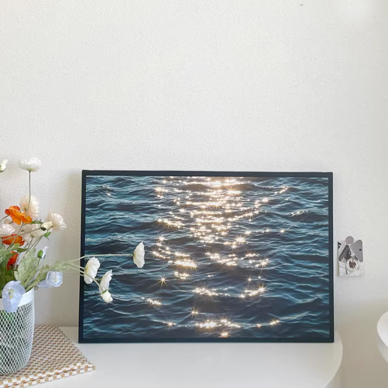 Tranh Canvas treo tường - Nắng hoàng hôn trên mặt biển