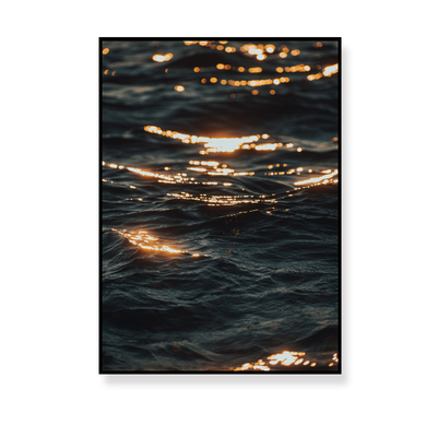 Tranh Canvas treo tường - Nắng hoàng hôn trên mặt biển