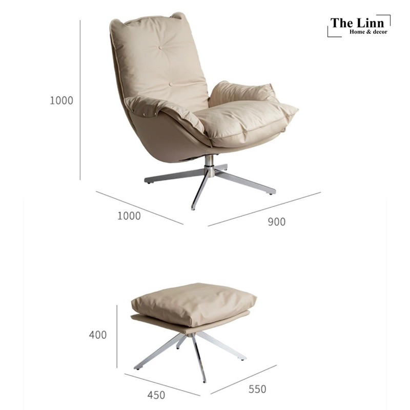 Fratesi Chair | Ghế thư giãn xoay 360 nhập khẩu cao cấp