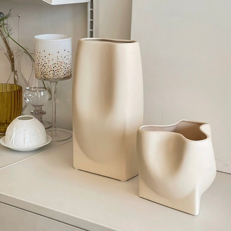 Bình hoa Nude Powder Pigment cao cấp / Nude Powder Pigment Vase