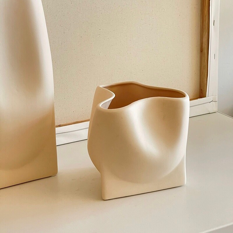 Bình hoa Nude Powder Pigment cao cấp / Nude Powder Pigment Vase
