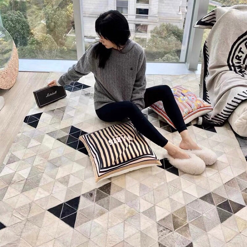 Thảm trải sàn da bò Denuzy cao cấp / Denuzy Rug