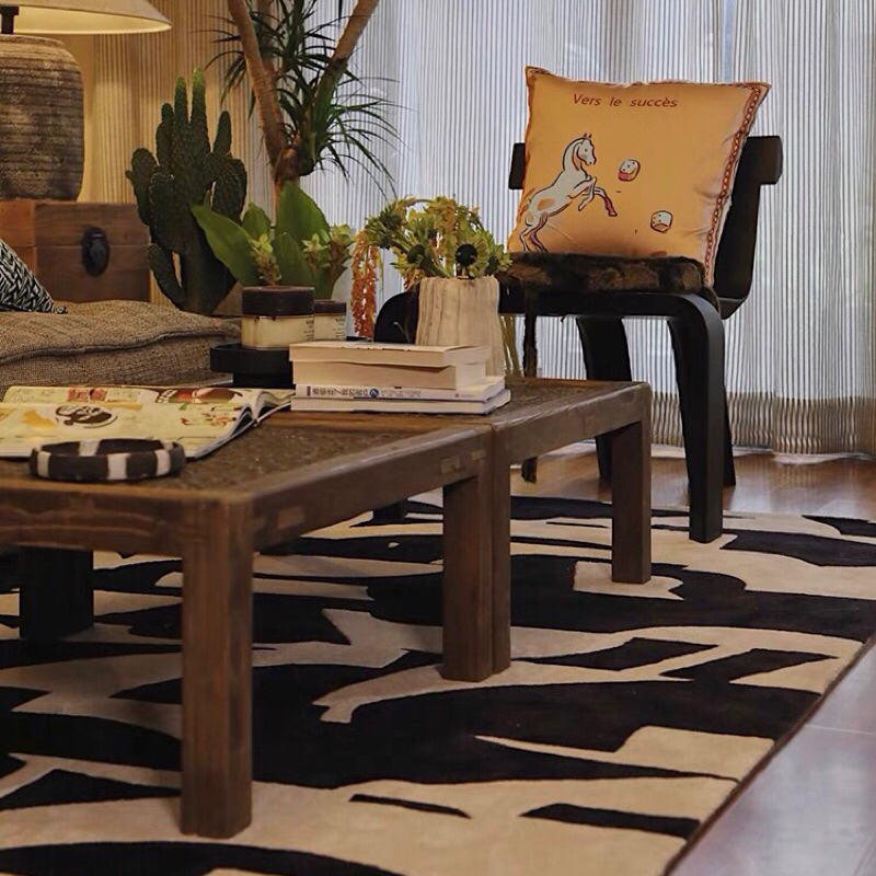 Thảm trải sàn Black Demzo cao cấp / Black Demzo Rug