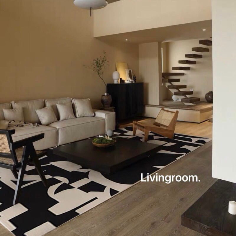 Thảm trải sàn Black Demzo cao cấp / Black Demzo Rug