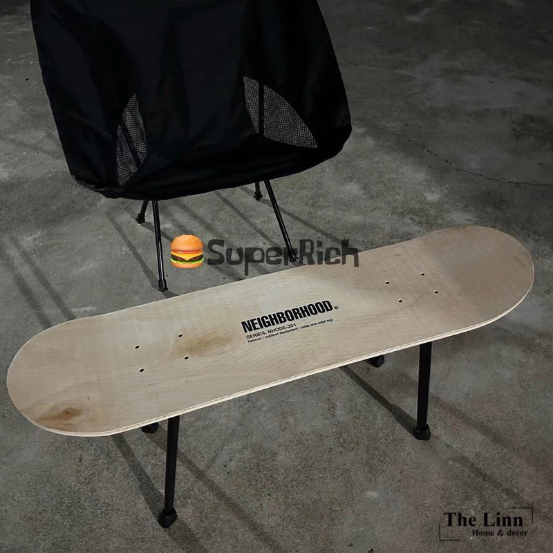 Bàn gấp Ván trượt Neighborhood cao cấp / Skateboard Table