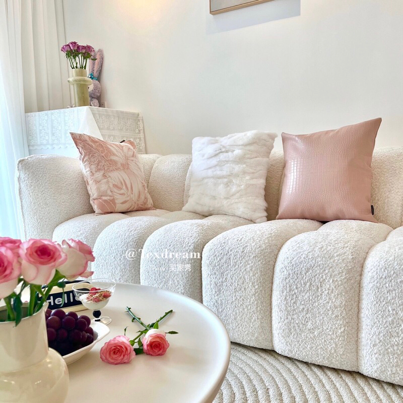 Bộ gối sofa Pink Rose cao cấp / Pink Rose Pillow