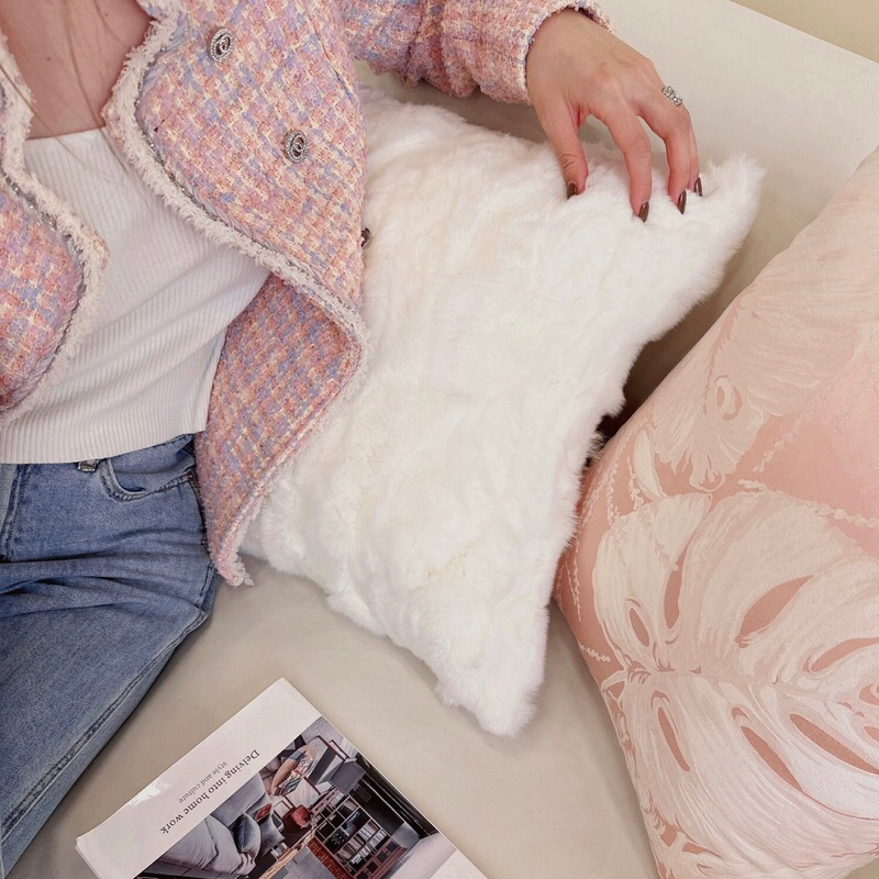 Bộ gối sofa Pink Rose cao cấp / Pink Rose Pillow