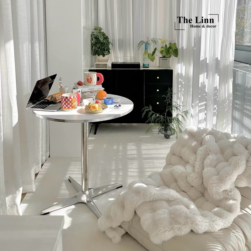 Bàn Coffee viền inox nhập khẩu cao cấp / Eames Table